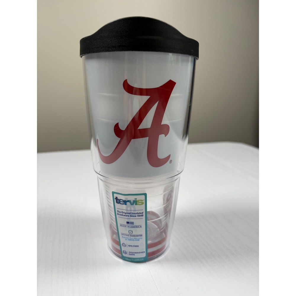 Tervis University of Alabama Crimson Tide 24oz Insulated Tumbler with Lid NEW
